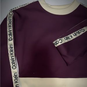 AUTHENTIC CALVIN KLEIN crop sweatshirt like new perfect for a night out fit